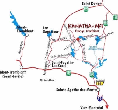 Carte des �tangs Tremblant