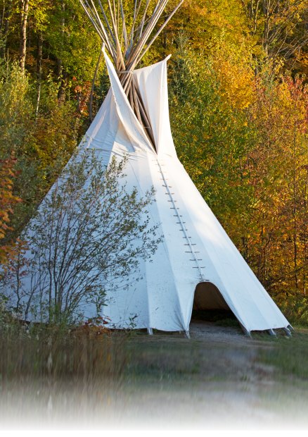 Dormir dans un tipi au Qubec